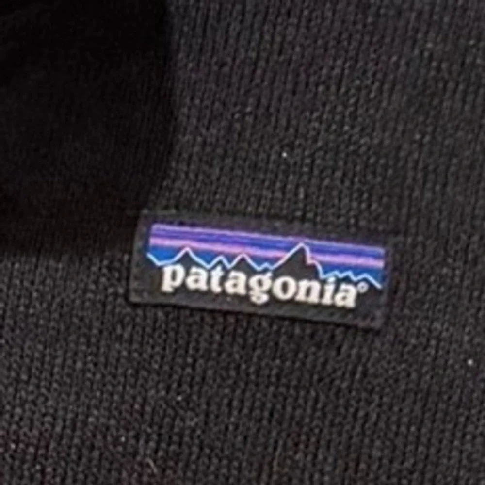 Patagonia Fleece Mens Medium Black Better Sweater Jacket Pullover 1/4 Zip Hiking